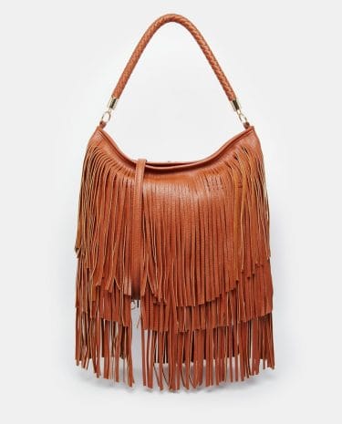 Fashion Shop - ASOS Fringe Shoulder Bag - Tan