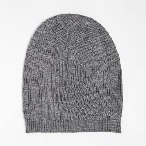 Fashion Shop - ASOS Slouchy Beanie Hat - Grey
