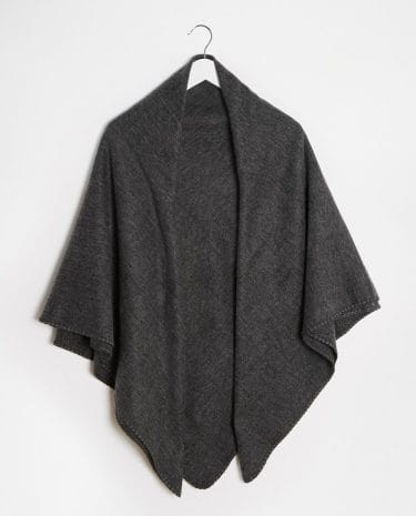 Fashion Shop - ASOS Wide Square Blanket Scarf In Grey - Charcoal