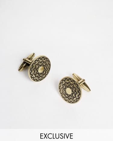 Fashion Shop - Designsix Cufflinks In Gold - Gold