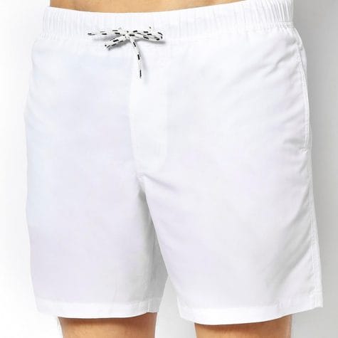 Fashion Shop - ASOS Swim Shorts In Mid Length - White