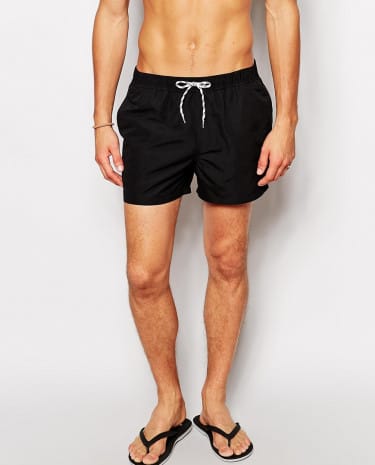 Fashion Shop - ASOS Swim Shorts In Short Length - Black