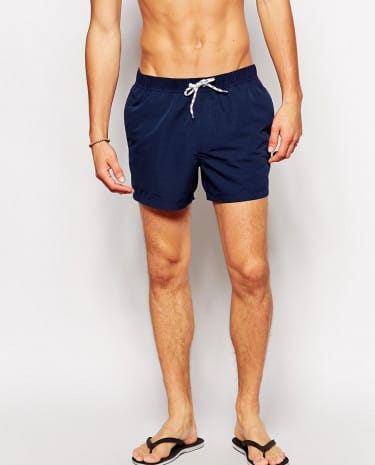 Fashion Shop - ASOS Swim Shorts In Short Length - Navy