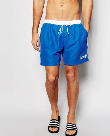 Fashion Shop - Hugo Boss Star Fish Swim Short Exclusive - Blue