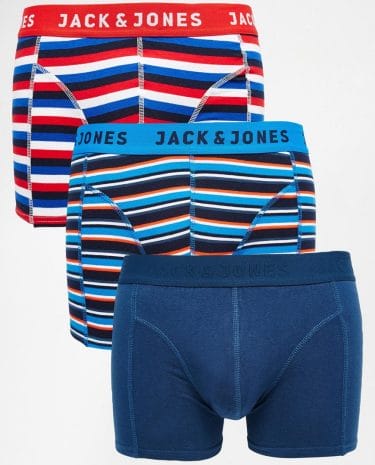 Fashion Shop - Jack & Jones 3 Pack Trunks - Multi