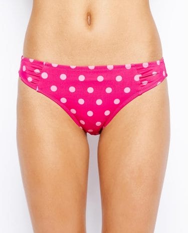 Fashion Shop - Marie Meili Cosmo Dot Bikini Bottoms - Brightrosedot