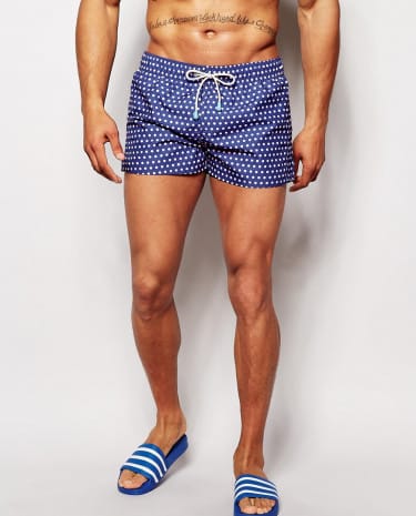 Fashion Shop - Oiler & Boiler Tuckernuck Shortie Swim Shorts - Blue