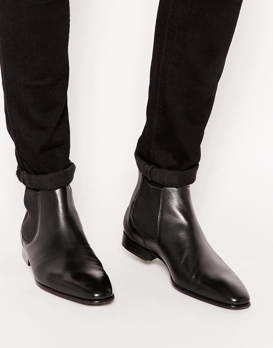 PS by Paul Smith Falconer Leather Chelsea Boots - Black Fashion Shop