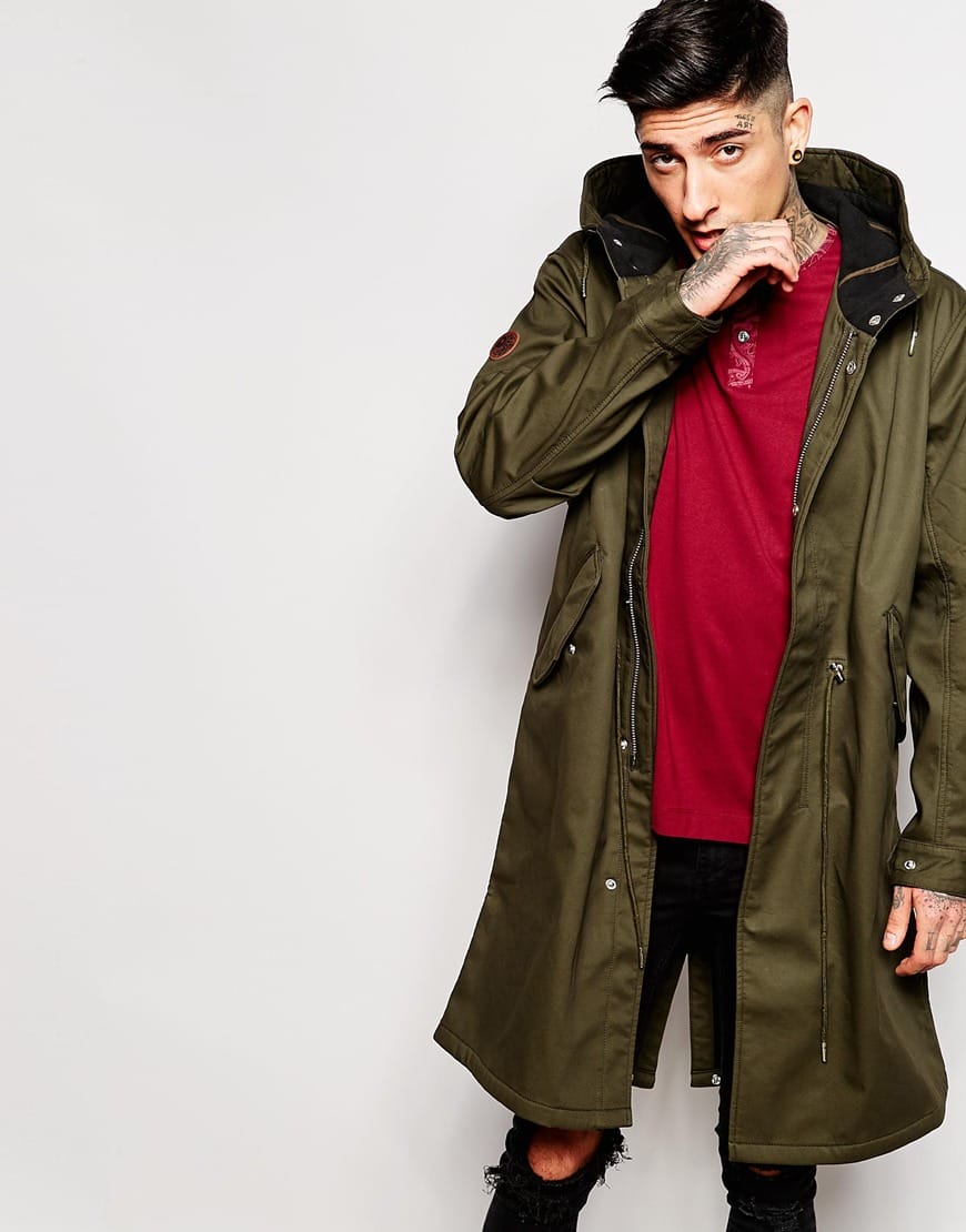 Gas Green Polyamide Parka main image 1