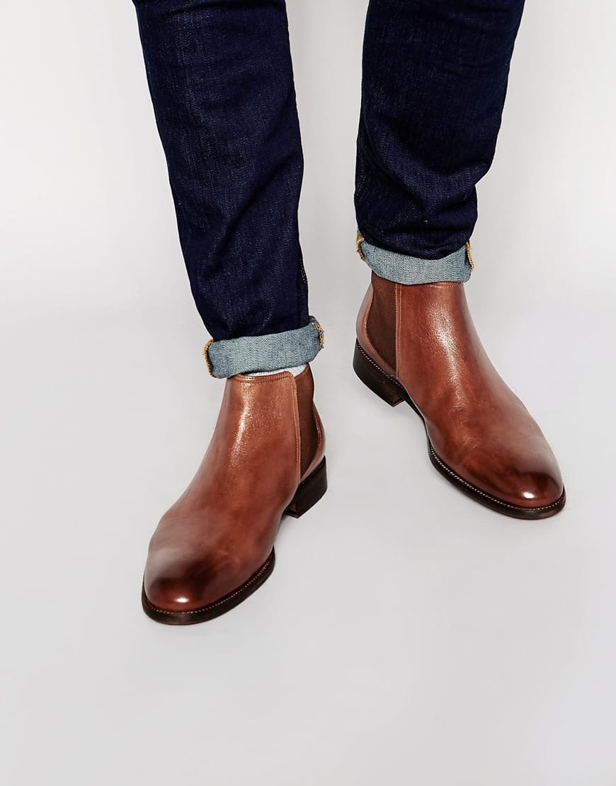 Standard Fortyfive Leather Chelsea Boots - Tan | Fashion Shop