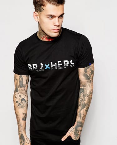 Fashion Shop - 2xH Brothers Logo T-Shirt - Black