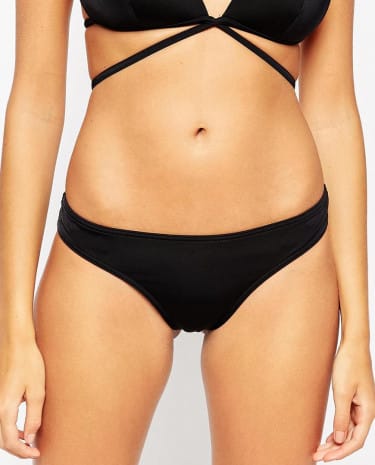 Fashion Shop - ASOS Mix and Match Deep Side Bikini Thong - Black