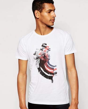 Fashion Shop - BOSS Orange T-Shirt with Teddy Boy Print - White