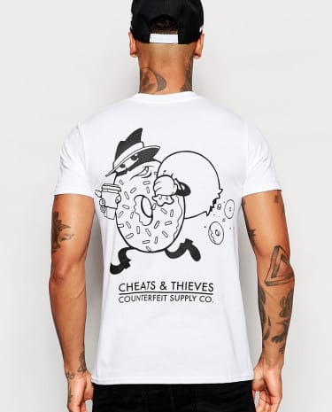 Fashion Shop - Cheats & Thieves Donut Thief T-Shirt - White