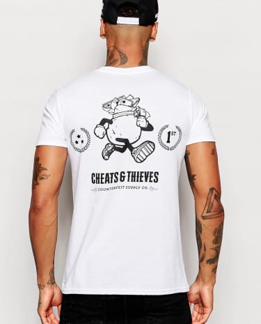 Fashion Shop - Cheats & Thieves Mr Money T-Shirt - White