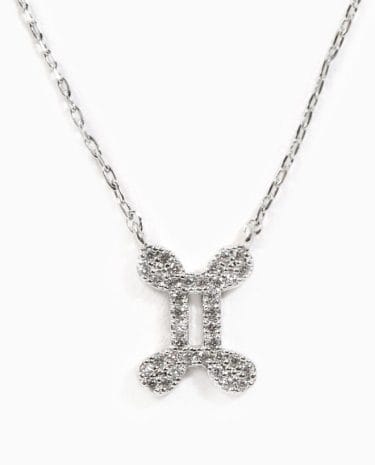 Fashion Shop - Gemini Necklace Silver