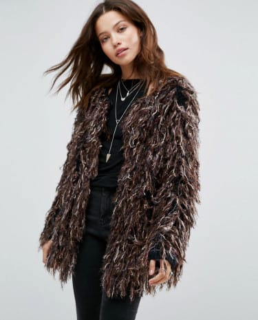 Fashion Shop - Free People Faithful Shaggi Cardigan - Cream