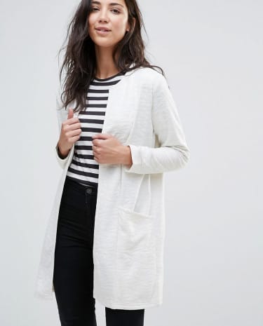 Fashion Shop - JDY Case Open Sweatagan - Cream