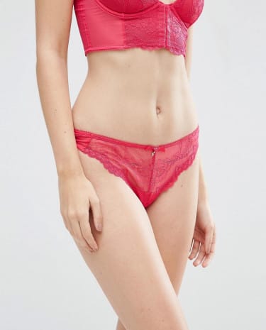 Fashion Shop - Gossard Superboost Lace Thong - Pink