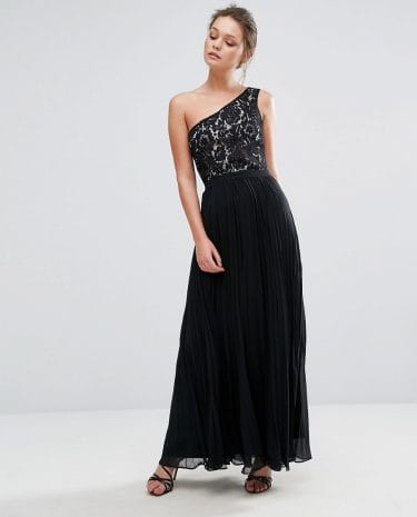 Fashion Shop - Oasis One Shouldered Maxi Dress - Black