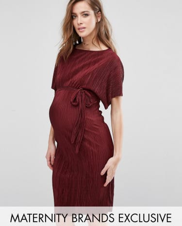 Fashion Shop - Queen Bee Plisse Shift Dress - Red