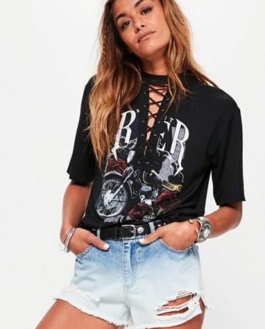 Fashion Shop - Ombre Bleach Festival Shorts
