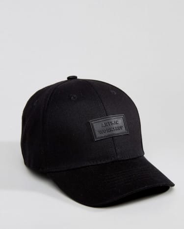 Fashion Shop - Artsac Workshop All Black Curved Peak Cap - Black