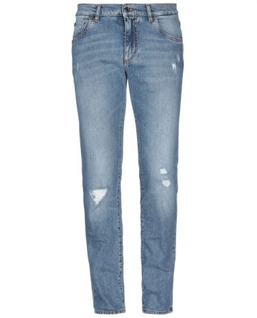 Fashion Shop - DOLCE & GABBANA Denim pants - Item 42740785