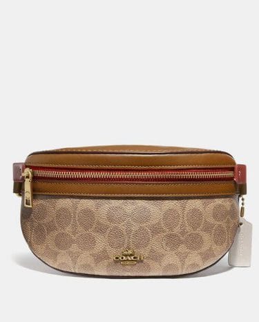 Fashion Shop - Coach Bethany Belt Bag In Colorblock Signature Canvas