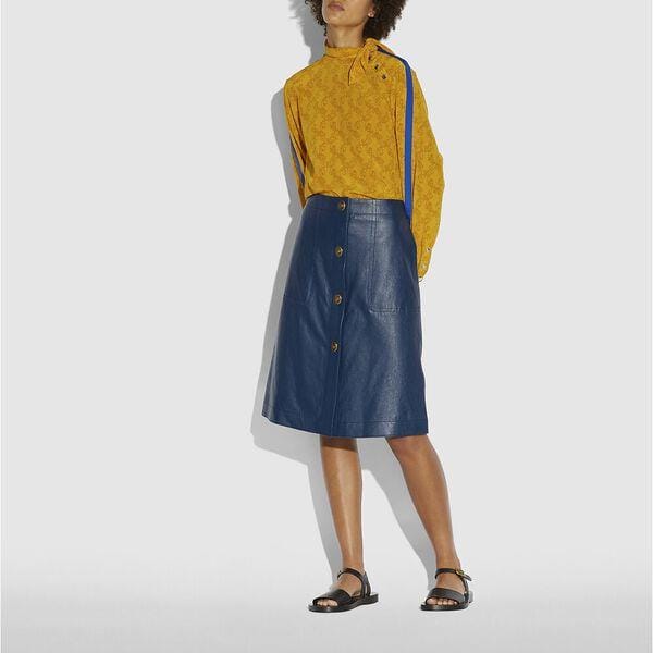 Fashion Shop - Coach Horse And Carriage Tie Neck Blouse