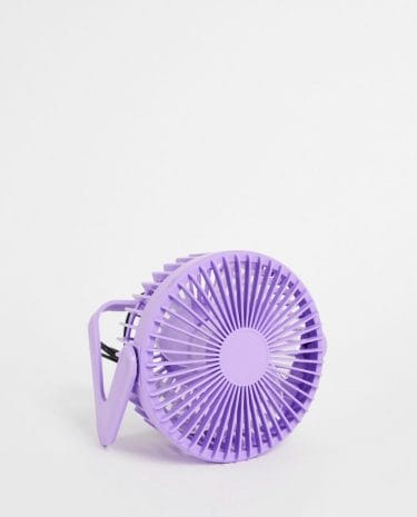 Fashion Shop - Typo USB desk fan in electric purple