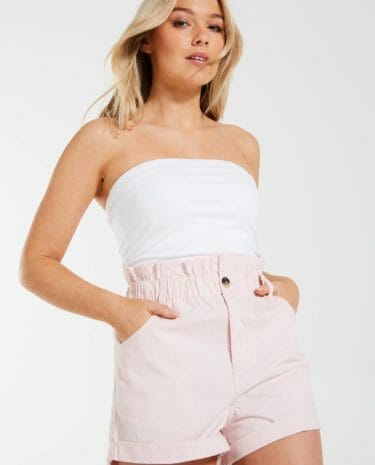 Fashion Shop - Dotti Canvas Paperbag Short