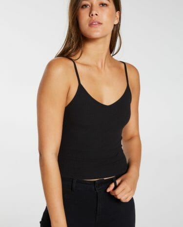 Fashion Shop - Dotti V Neck Rib Cami