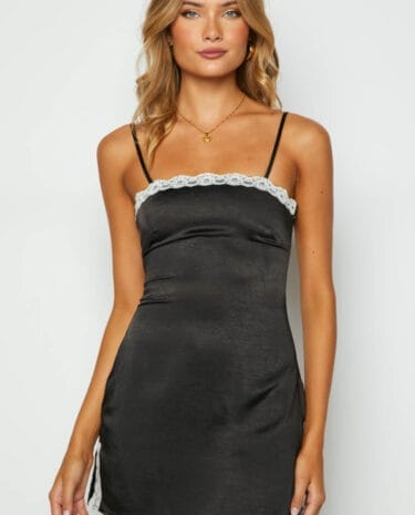 Fashion Shop - Kerryn Black Mini Party Dress Shop Mini Dresses by Beginning Boutique